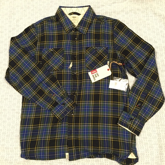 Vans Flannel. men’s Button up. NWT - Picture 2 of 2